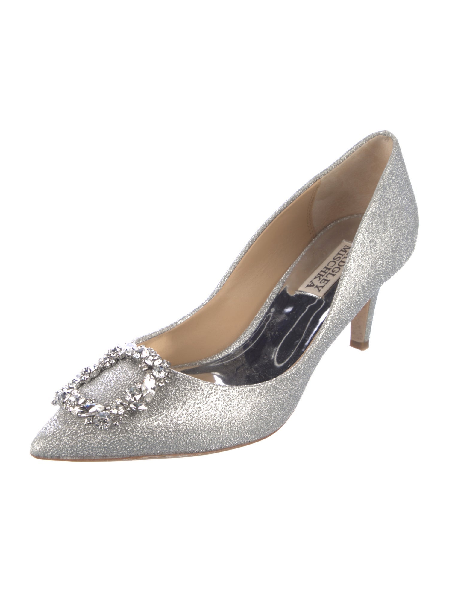 Badgley Mischka Glitter Glitter Accents Pumps
