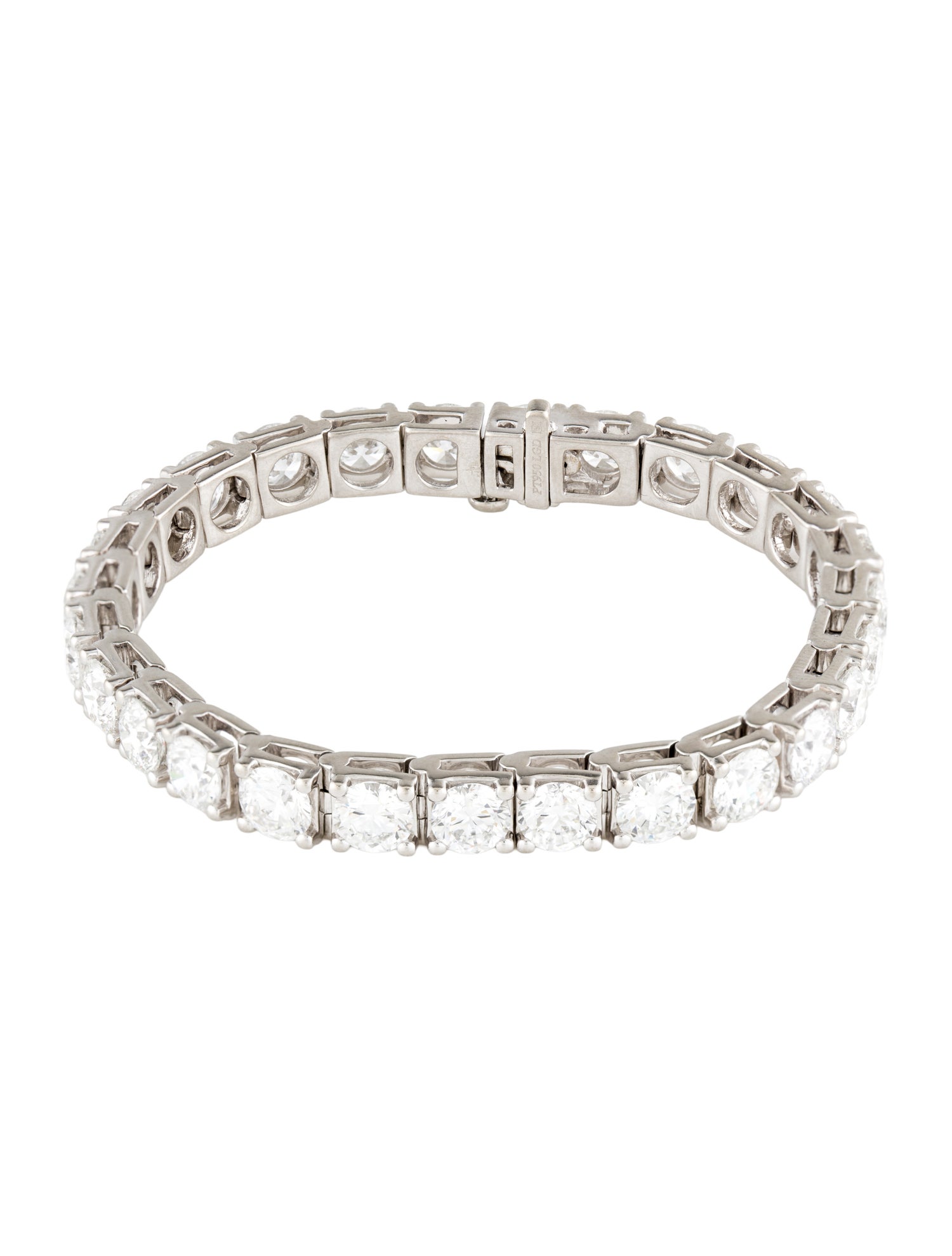 Badgley Mischka Platinum 20.02ctw Lab-Grown Diamond Tennis Bracelet