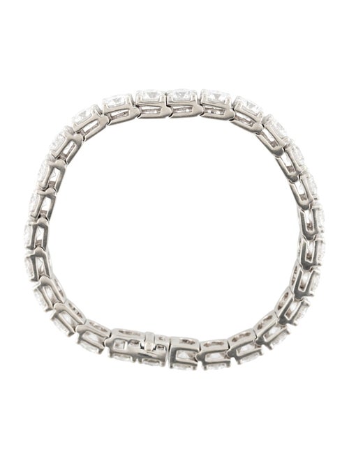 Badgley Mischka Platinum 20.02ctw Lab-Grown Diamond Tennis Bracelet