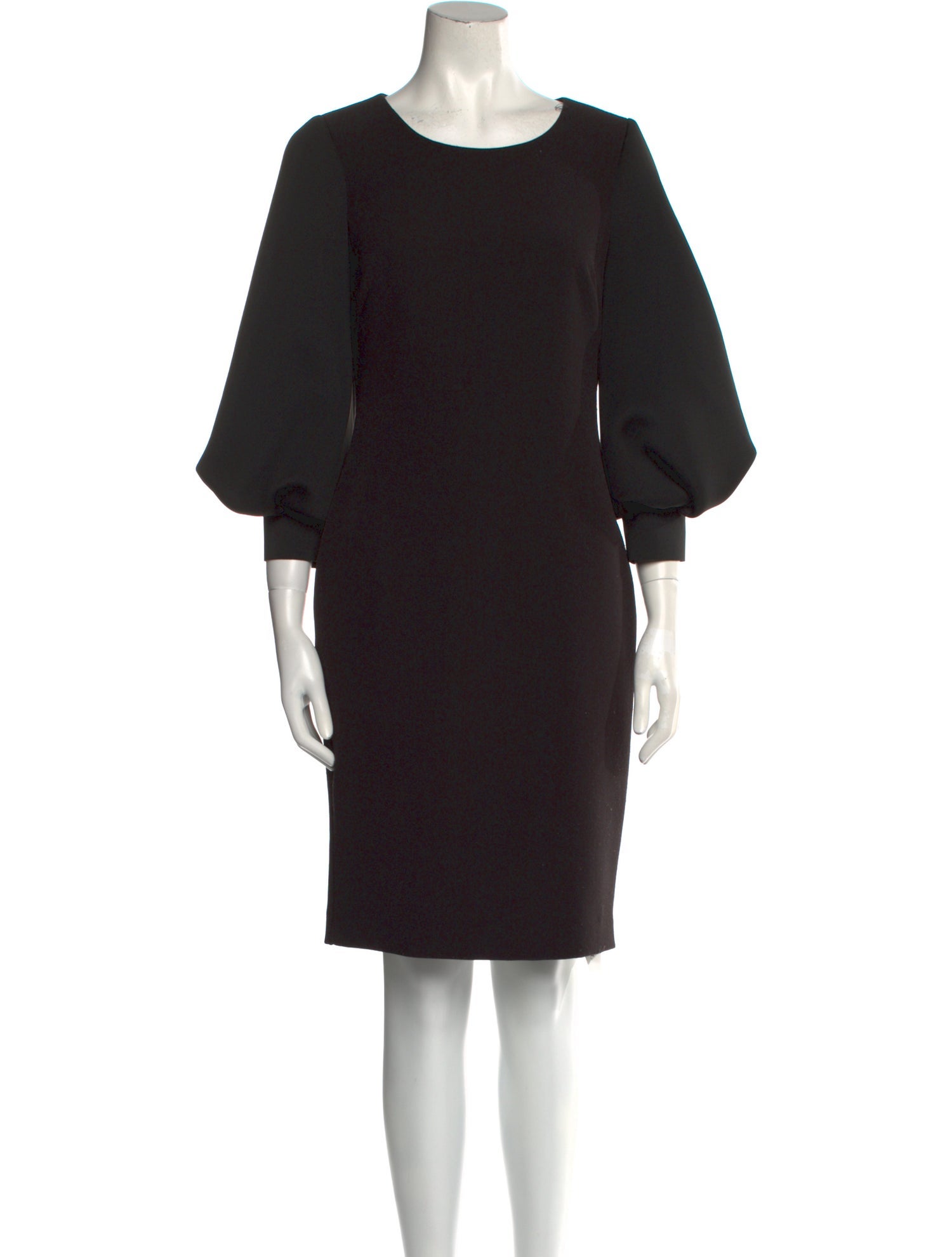 Badgley Mischka Scoop Neck Knee-Length Dress