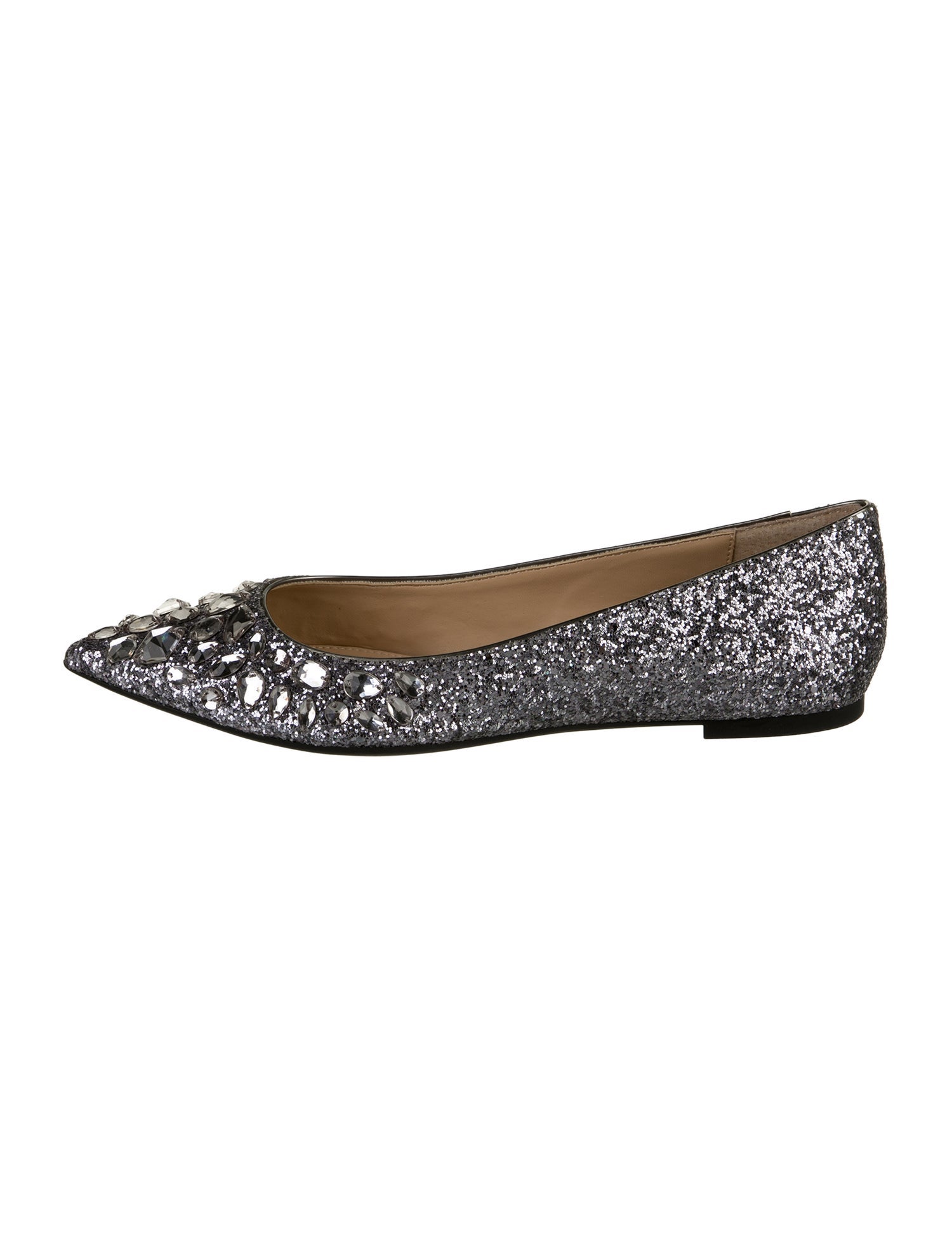 Badgley Mischka Leather Ballet Flats