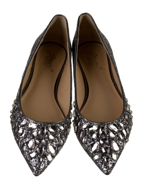 Badgley Mischka Leather Ballet Flats