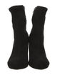 Badgley Mischka Suede Crystal Embellishments Sock Boots