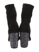 Badgley Mischka Suede Crystal Embellishments Sock Boots