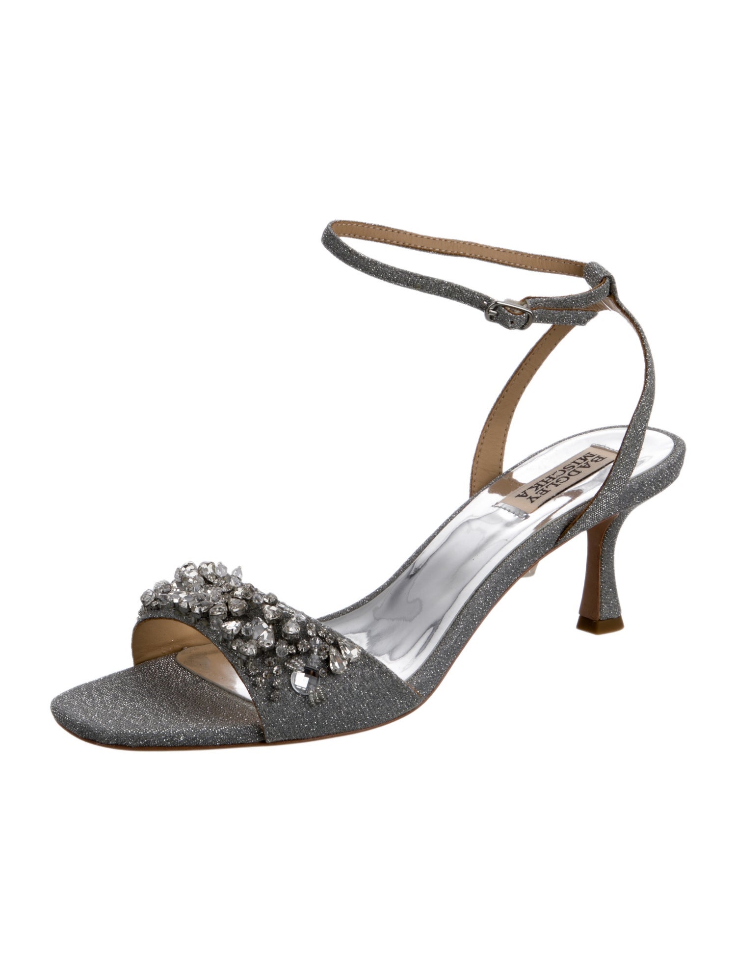 Badgley Mischka Glitter Accents Sandals