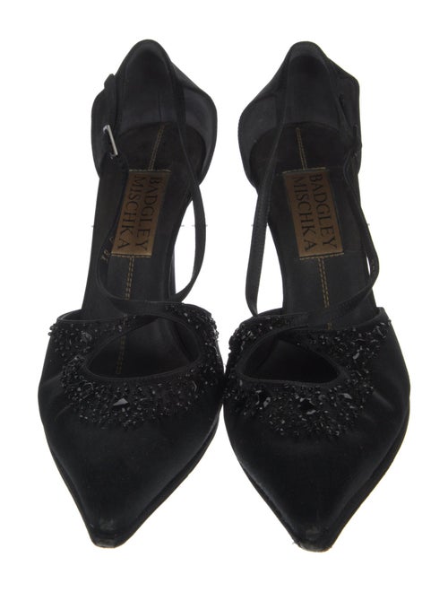 Badgley Mischka Satin D'Orsay Pumps