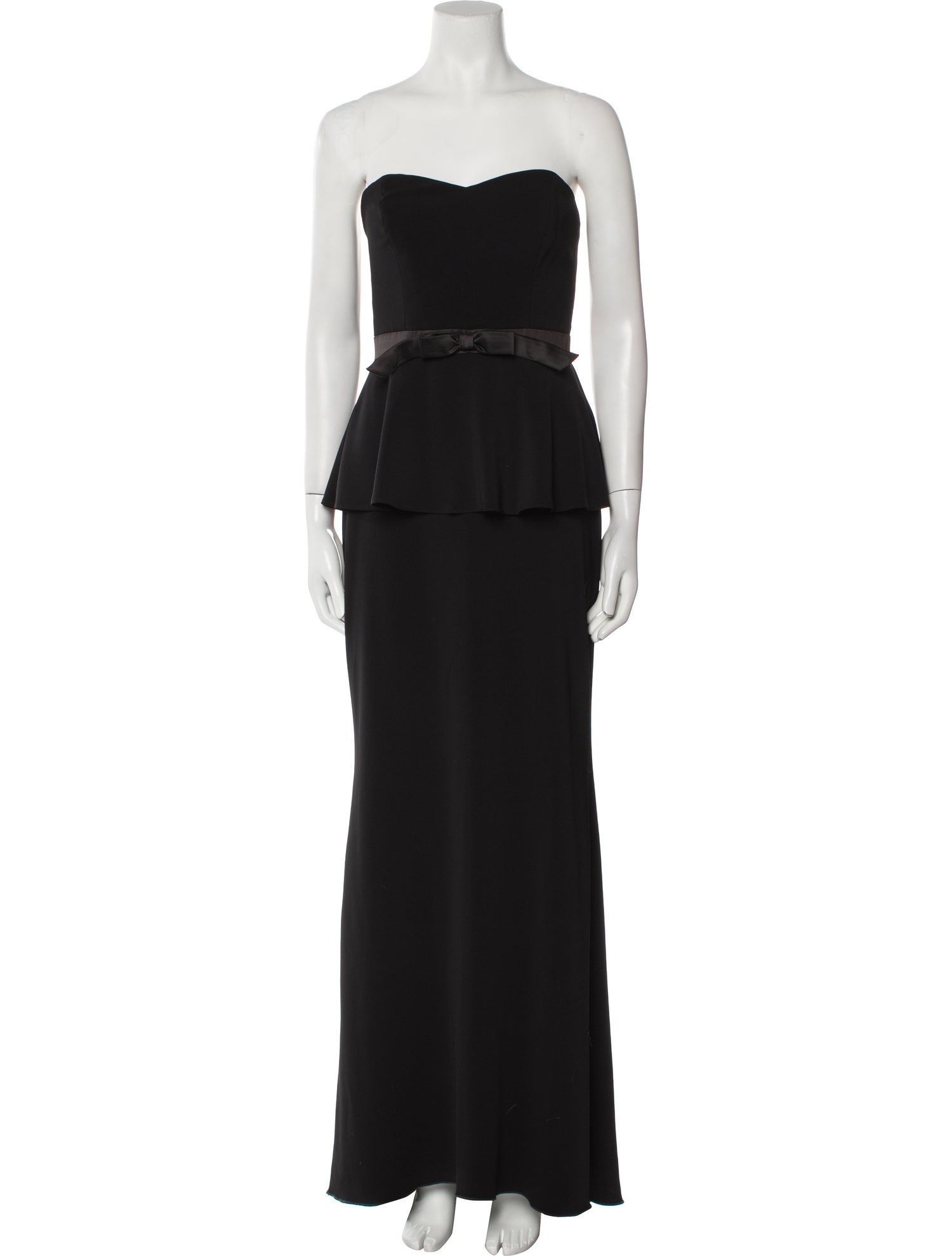 Badgley Mischka Strapless Long Dress