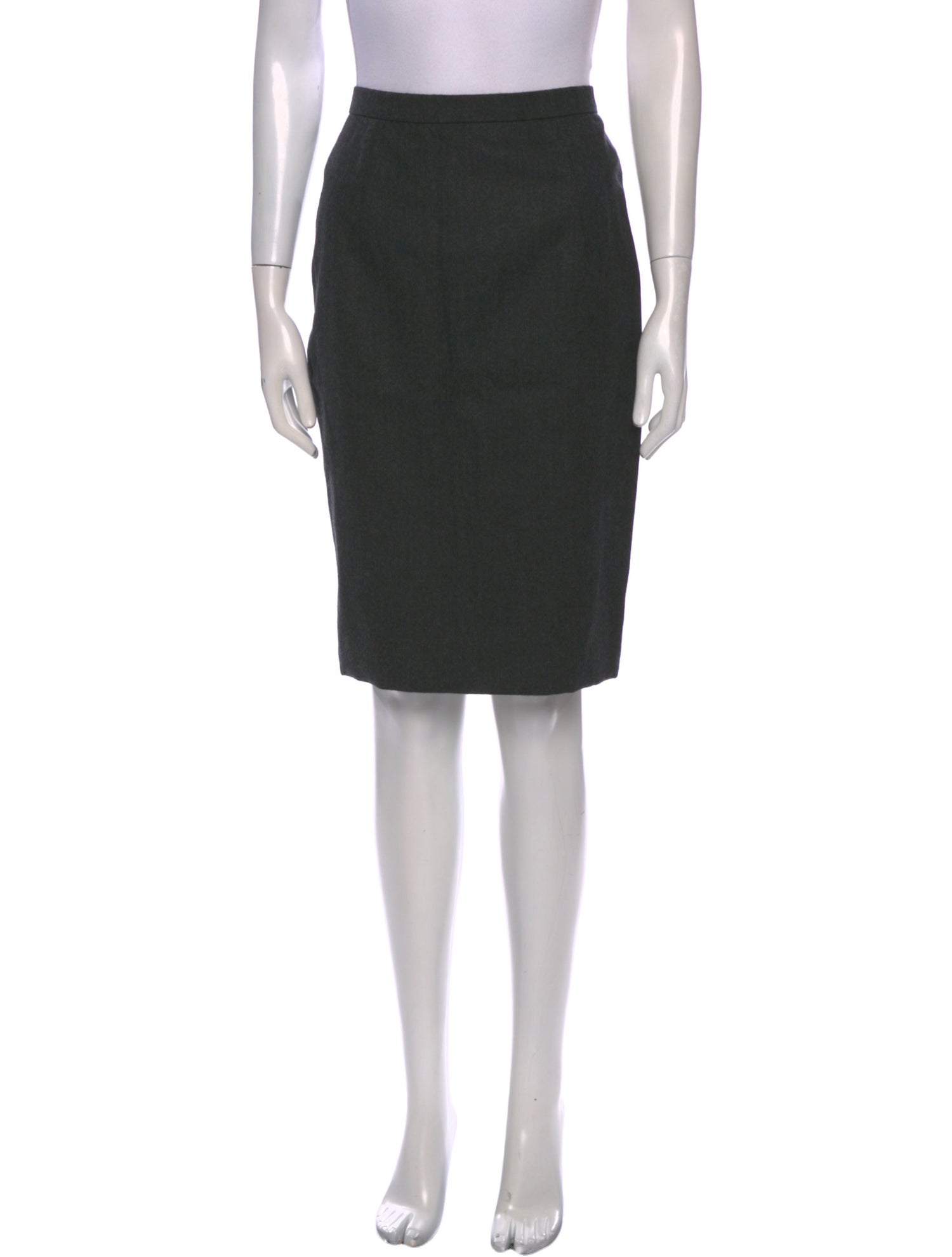 Badgley Mischka Wool Knee-Length Skirt