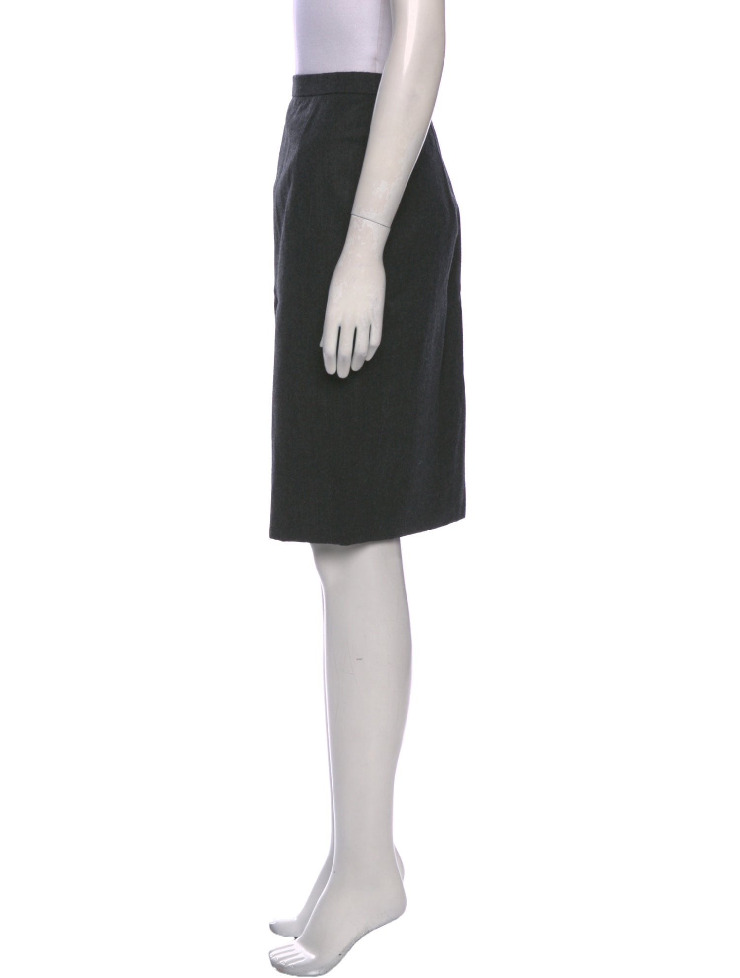 Badgley Mischka Wool Knee-Length Skirt