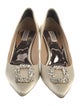 Badgley Mischka Satin Crystal Embellishments Pumps