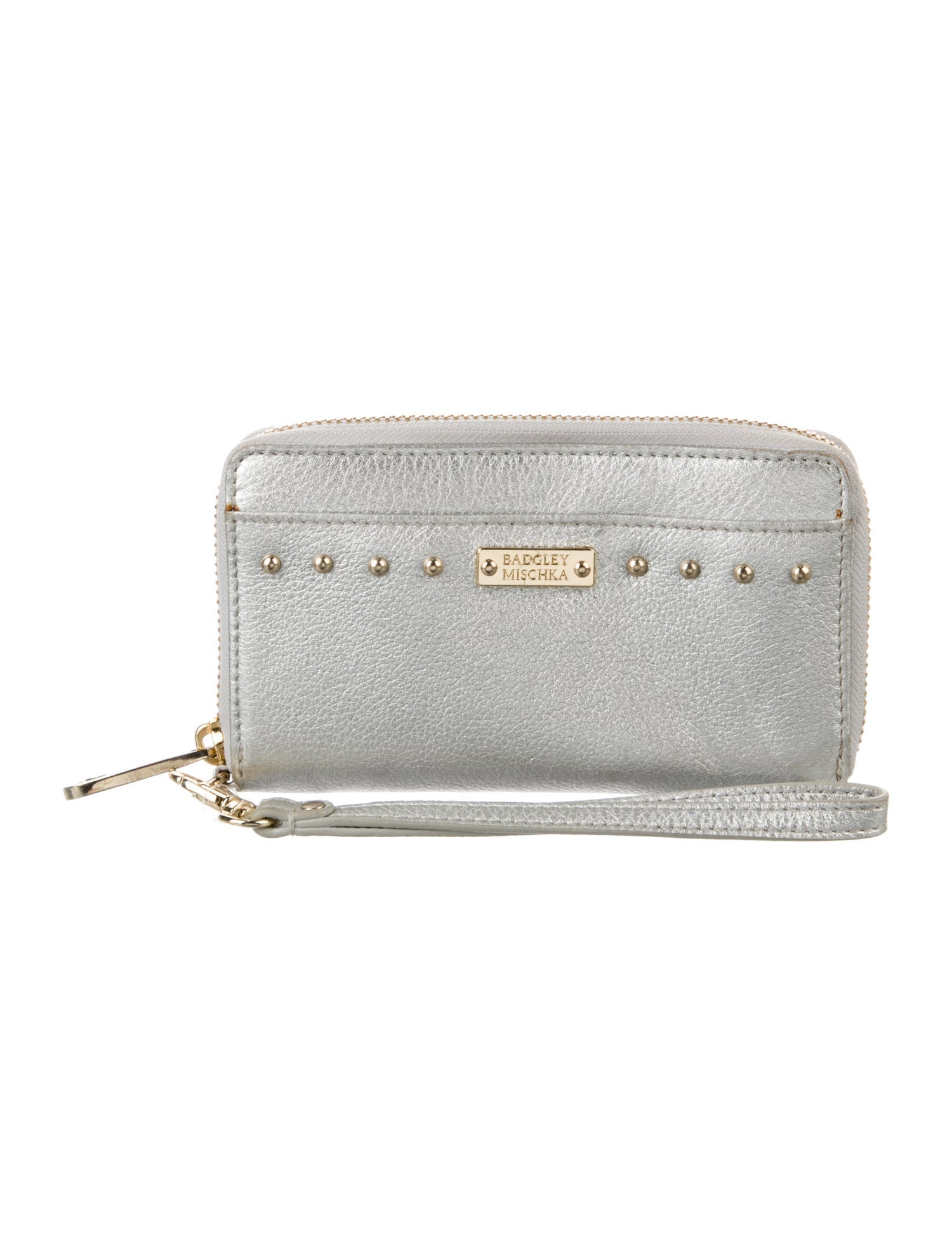 Badgley Mischka Leather Wristlet