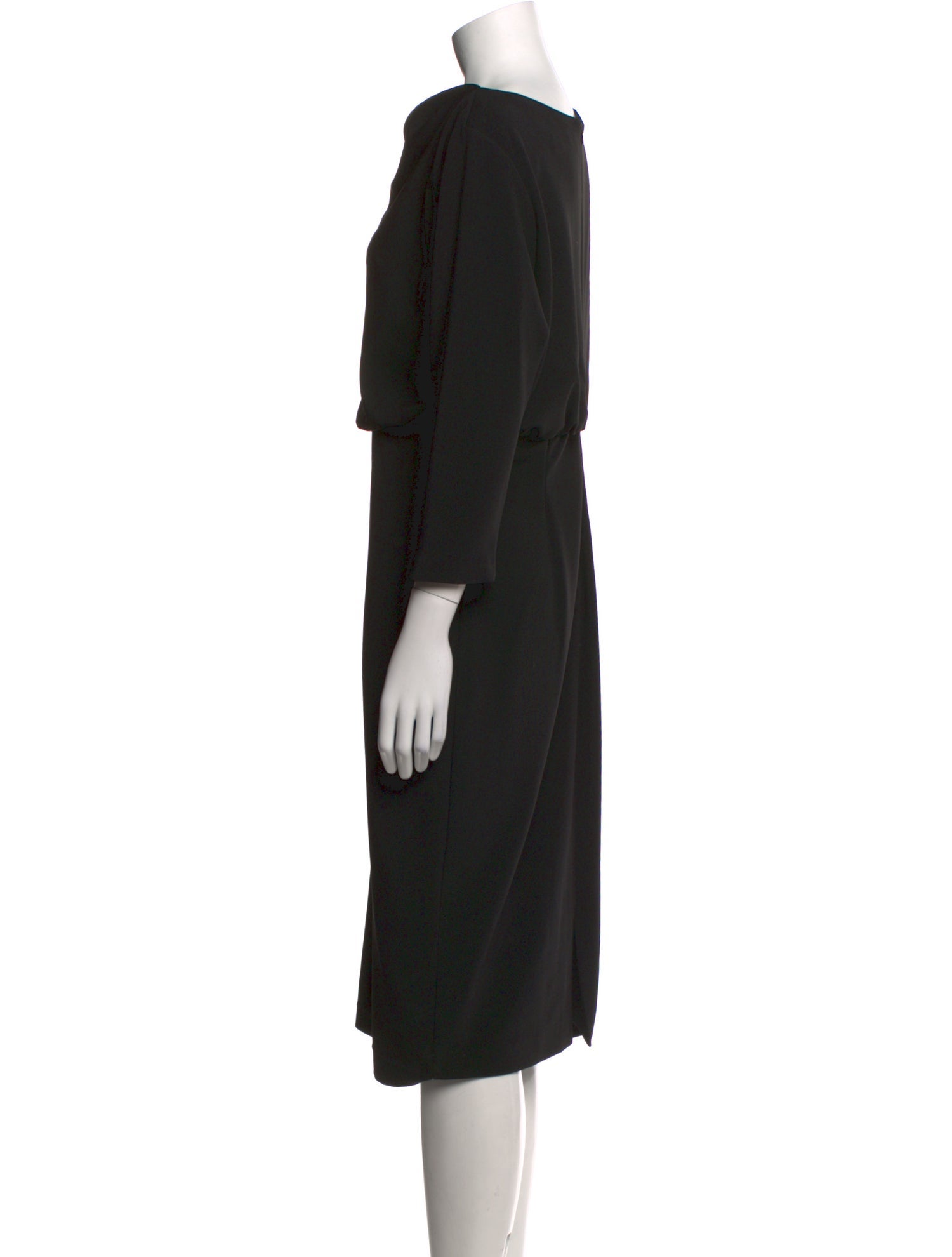 Badgley Mischka Cowl Neck Midi Length Dress