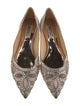 Badgley Mischka Satin Mesh Accents Flats