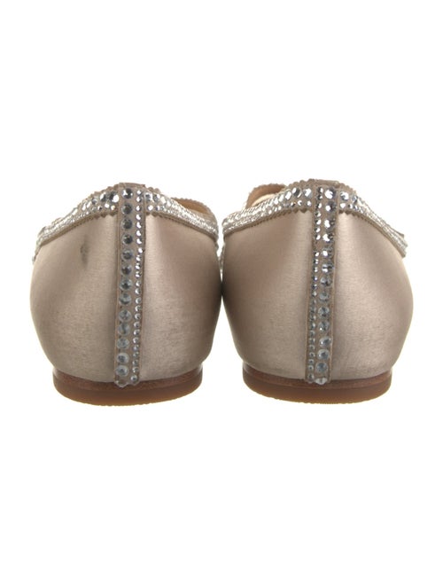 Badgley Mischka Satin Mesh Accents Flats