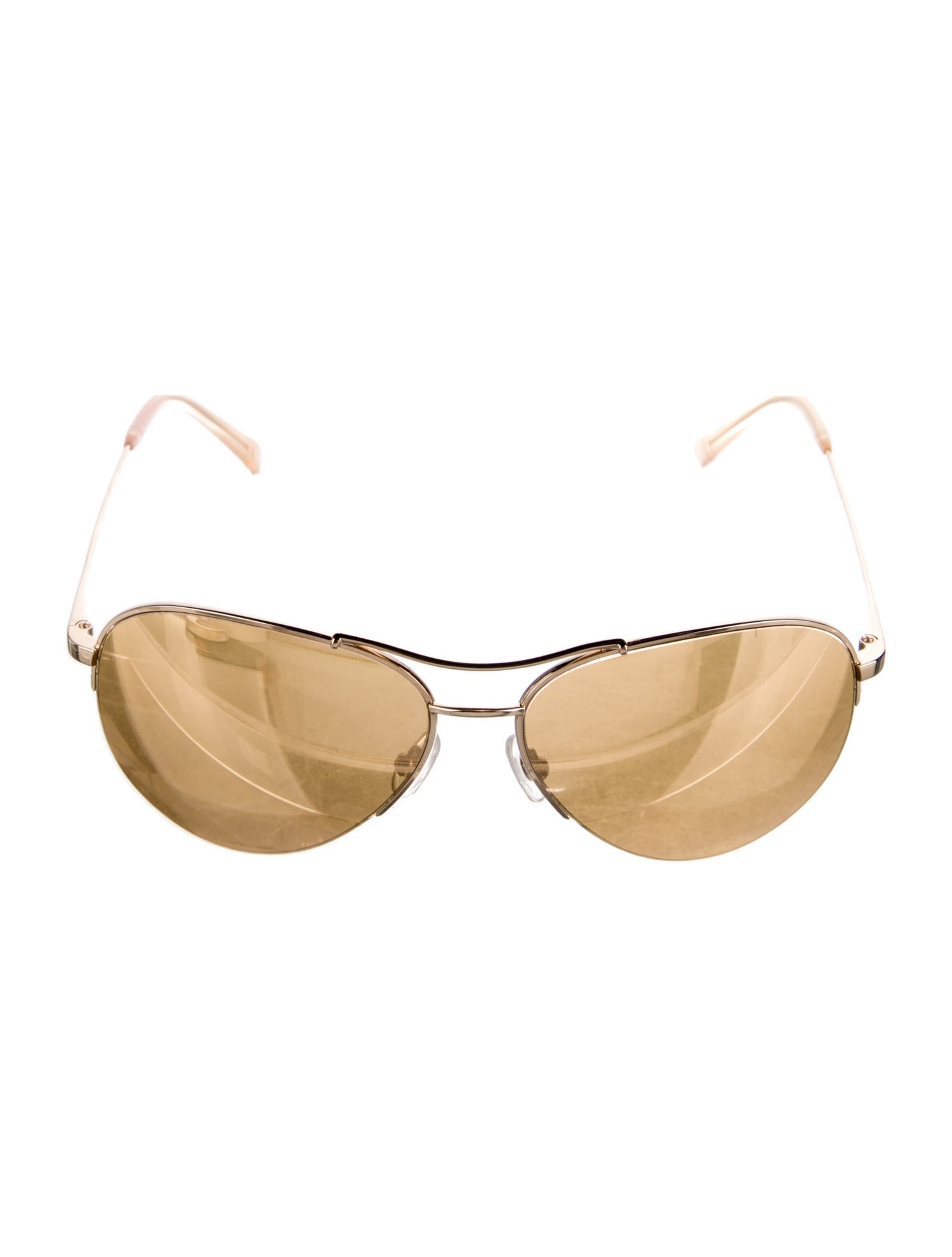 Badgley Mischka Aviator Mirrored Sunglasses