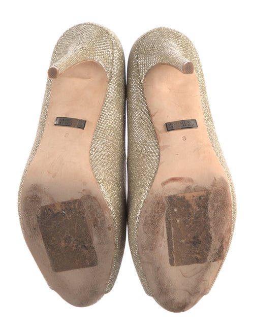 Badgley Mischka Glitter Sandals