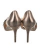 Badgley Mischka Leather Crystal Embellishments D'Orsay Pumps