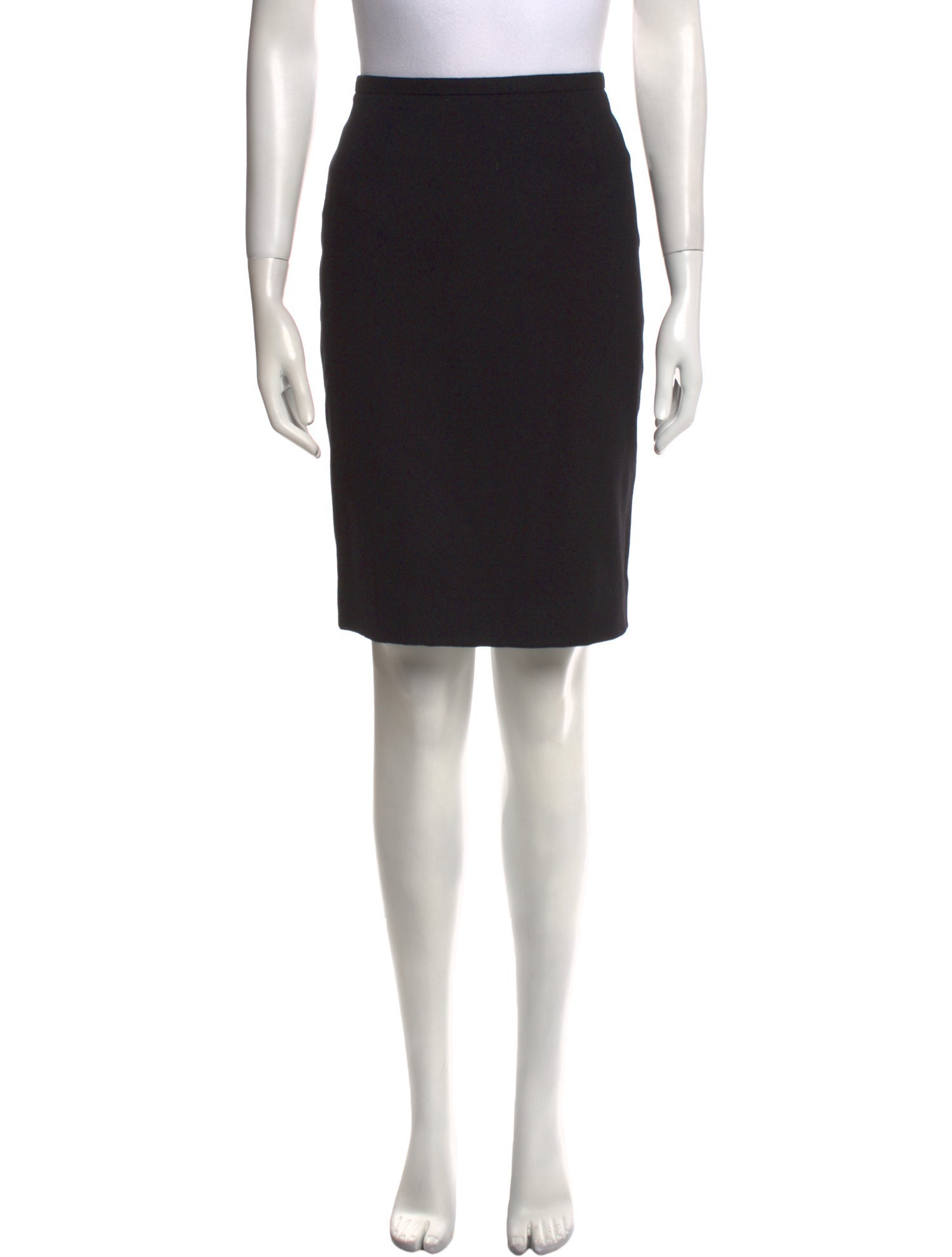 Badgley Mischka Pleated Accents Knee-Length Skirt