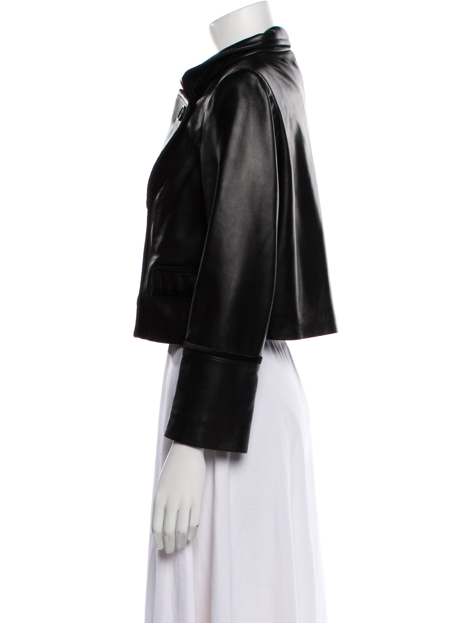 Badgley Mischka Leather Biker Jacket