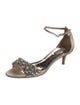 Badgley Mischka Leather Floral Print D'Orsay Pumps