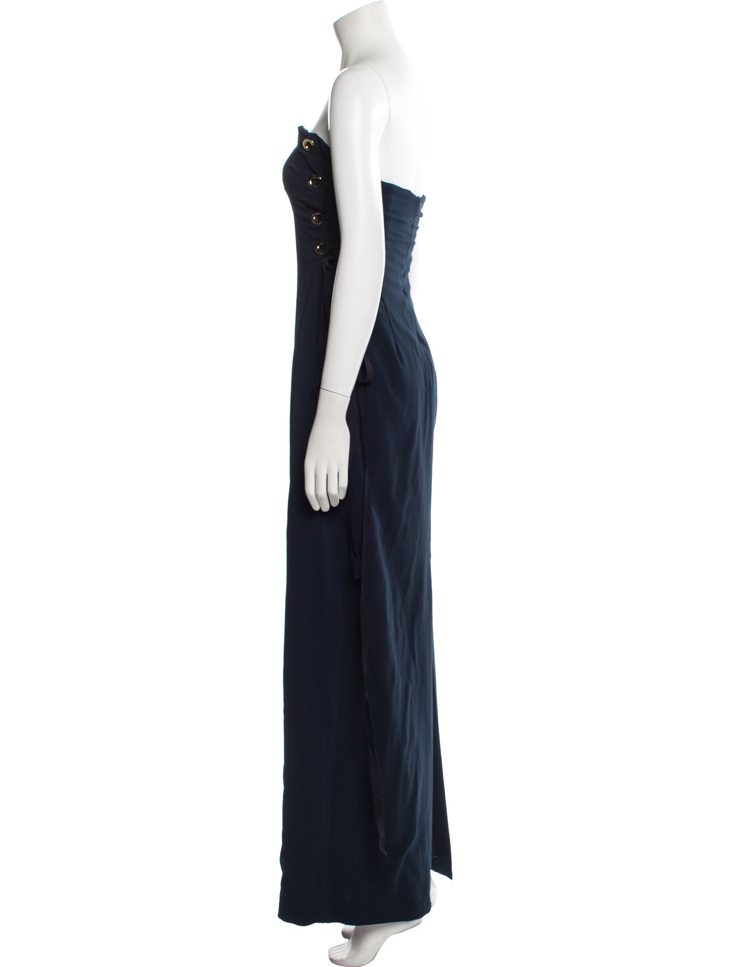 Badgley Mischka Strapless Long Dress