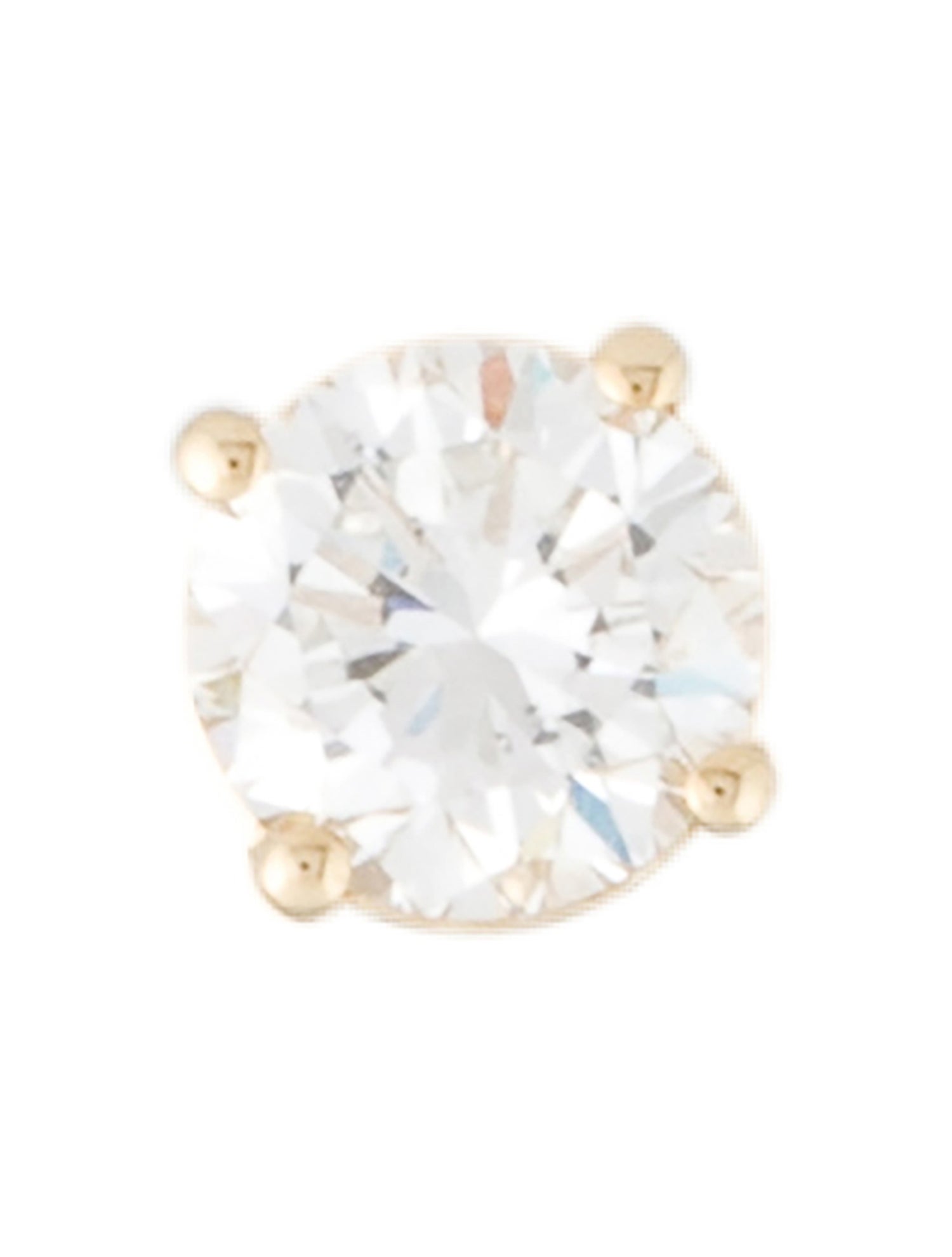 Badgley Mischka 14K Lab-Grown Diamond Single Stud Earring