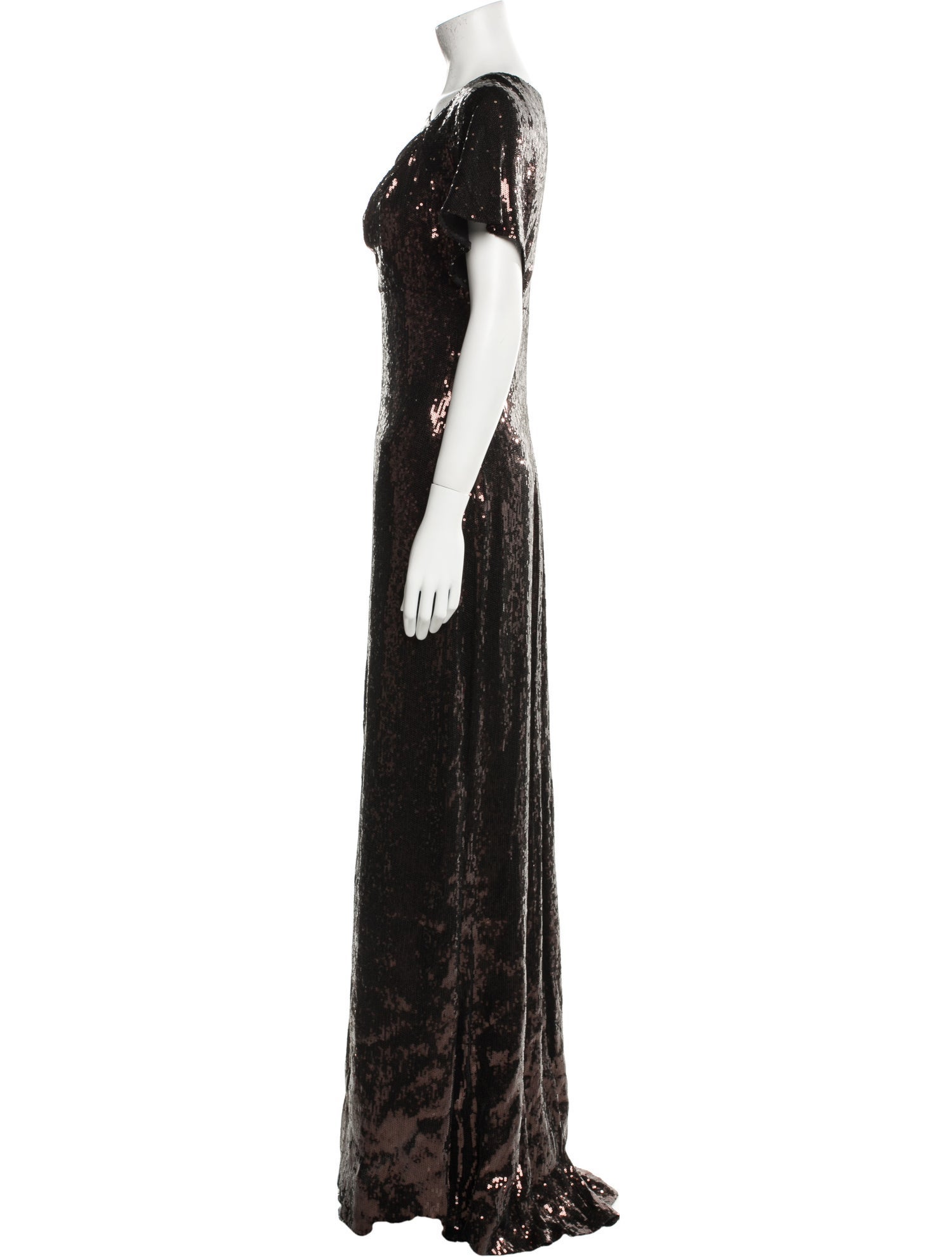 Badgley Mischka Silk Long Dress