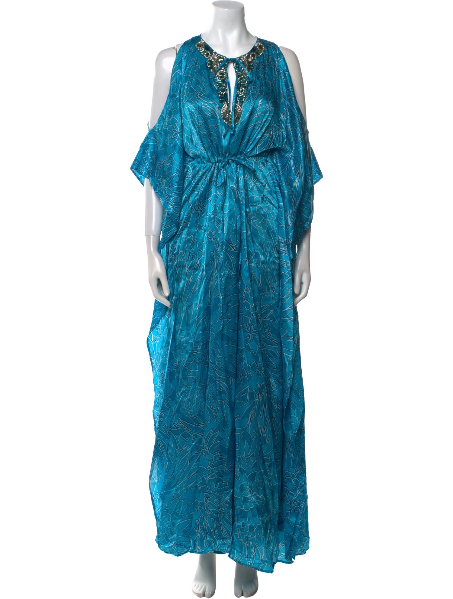 Badgley Mischka Silk Long Dress
