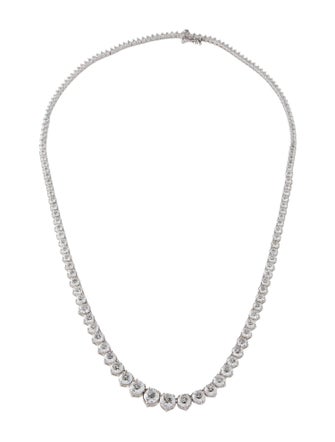 Badgley Mischka 14K 15.08ctw Lab-Grown Diamond Rivière Necklace