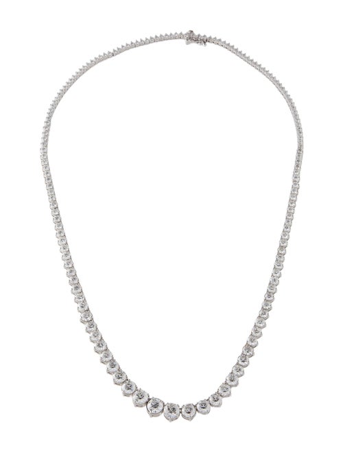 Badgley Mischka 14K 15.08ctw Lab-Grown Diamond Rivière Necklace