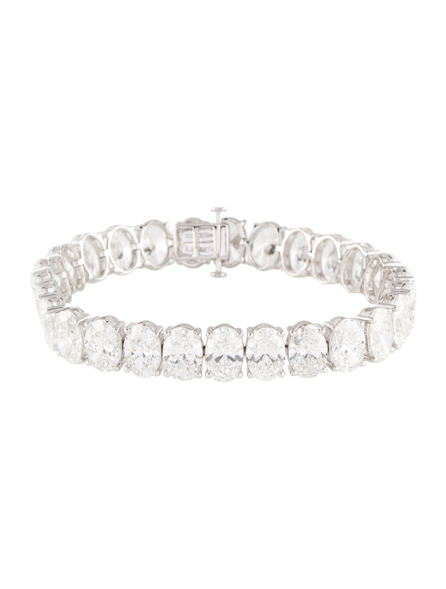 Badgley Mischka 14K 40.50ctw Lab-Grown Diamond Link Bracelet