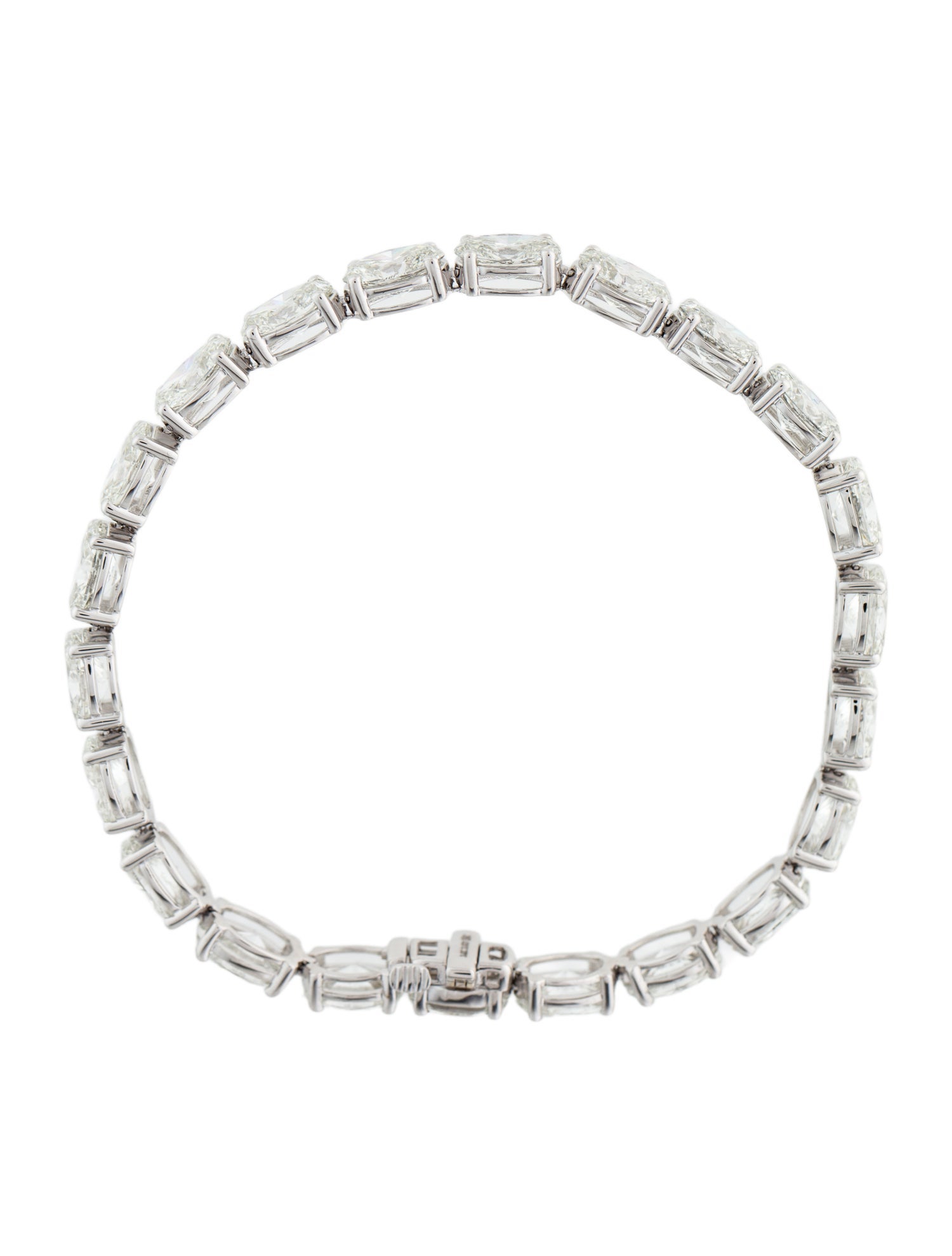 Badgley Mischka 14K 19.00ctw Lab-Grown Diamond Tennis Link Bracelet
