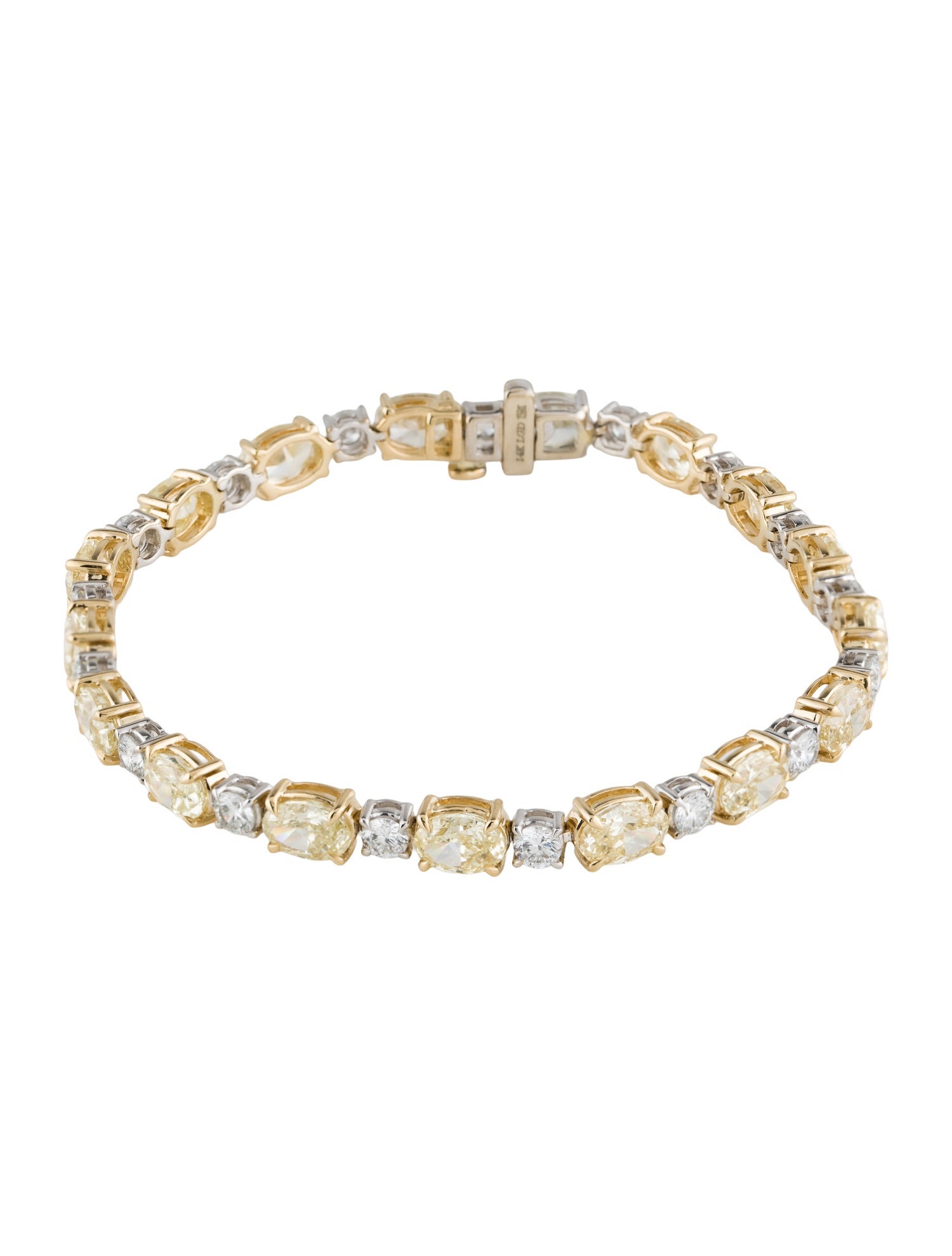 Badgley Mischka 14K 11.88ctw Lab-Grown Diamond Link Bracelet