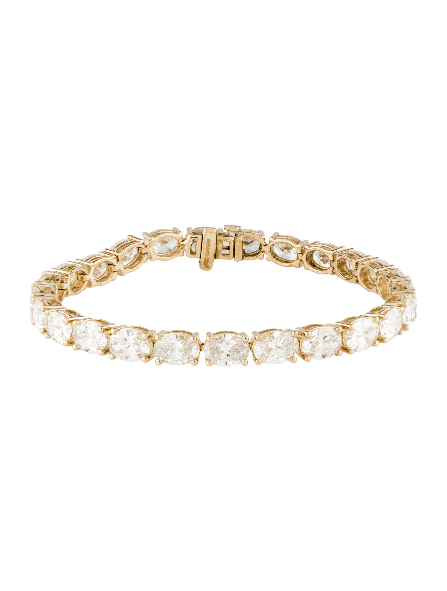 Badgley Mischka 14K 16.50ctw Lab-Grown Diamond Tennis Link Bracelet
