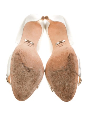 Badgley Mischka Satin Printed D'Orsay Pumps