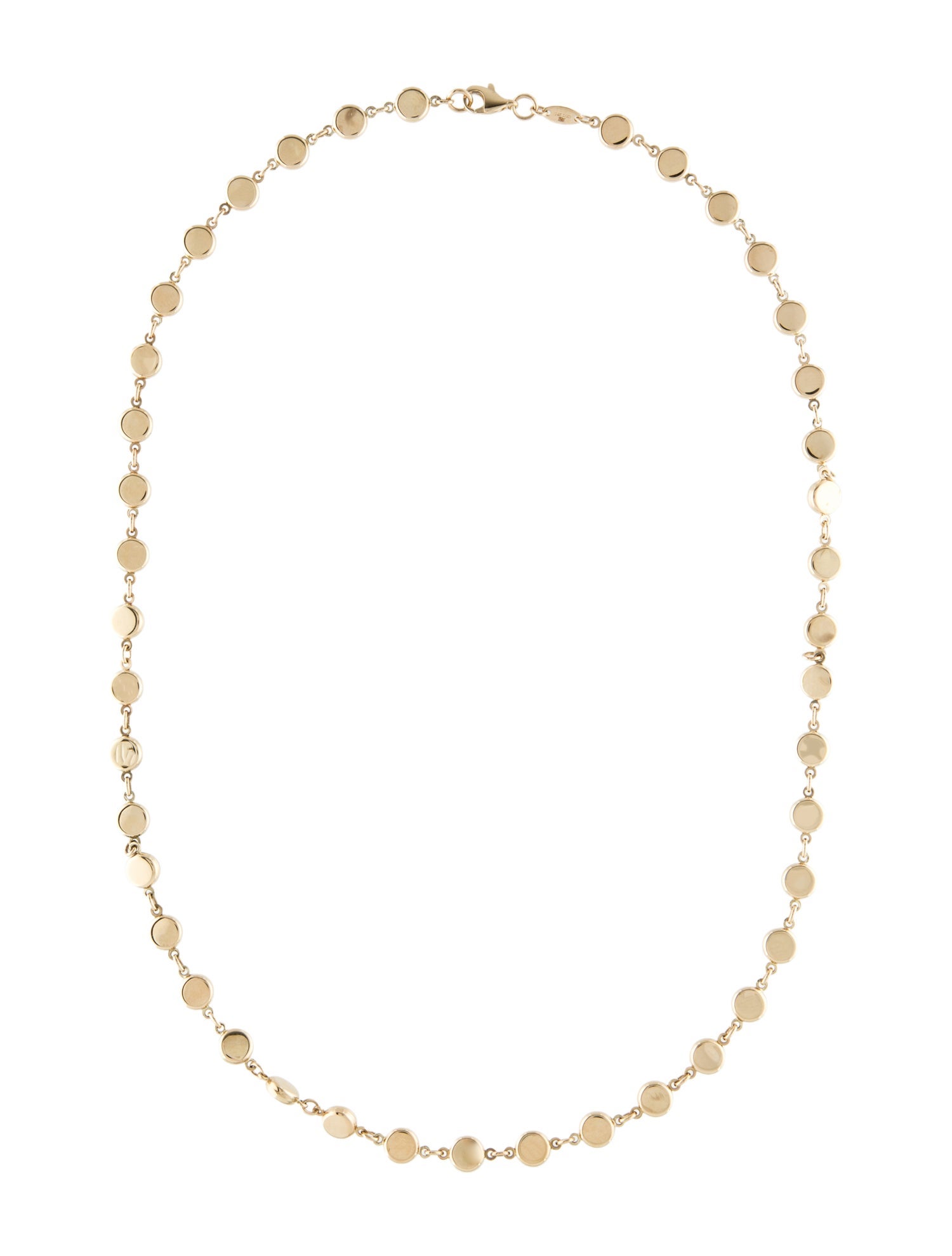 Badgley Mischka 14K Disc Chain Neckalce