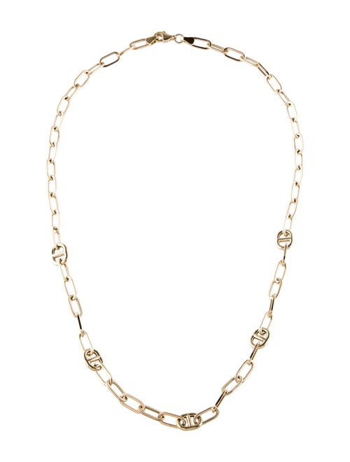 Badgley Mischka 14K Oval & Anchor Link Chain Necklace