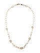 Badgley Mischka 14K Oval & Anchor Link Chain Necklace