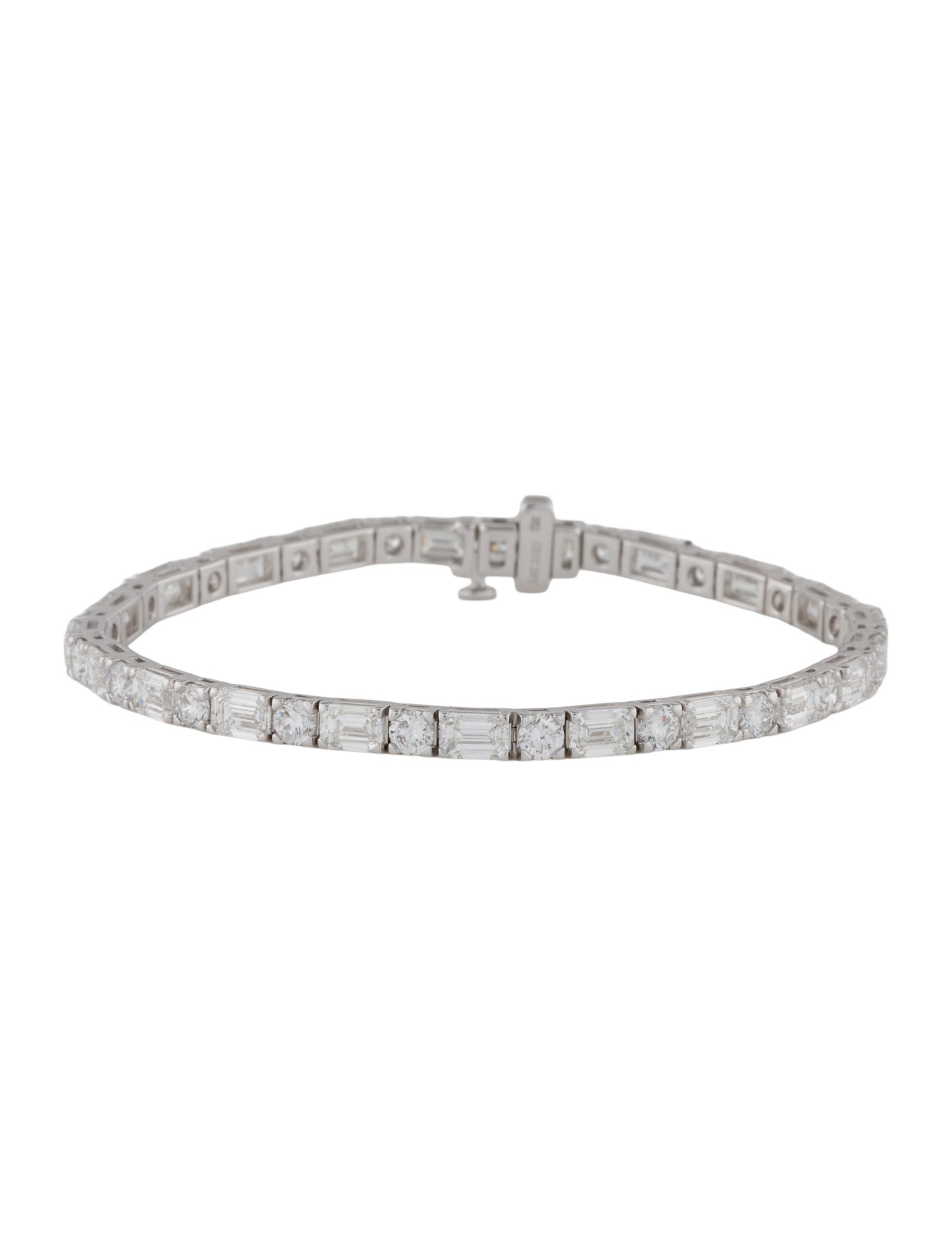 Badgley Mischka 14K 10.90ctw Lab-Grown Diamond Tennis Link Bracelet