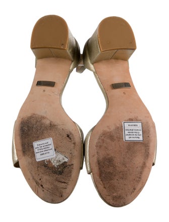 Badgley Mischka Suede Crystal Embellishments Sandals