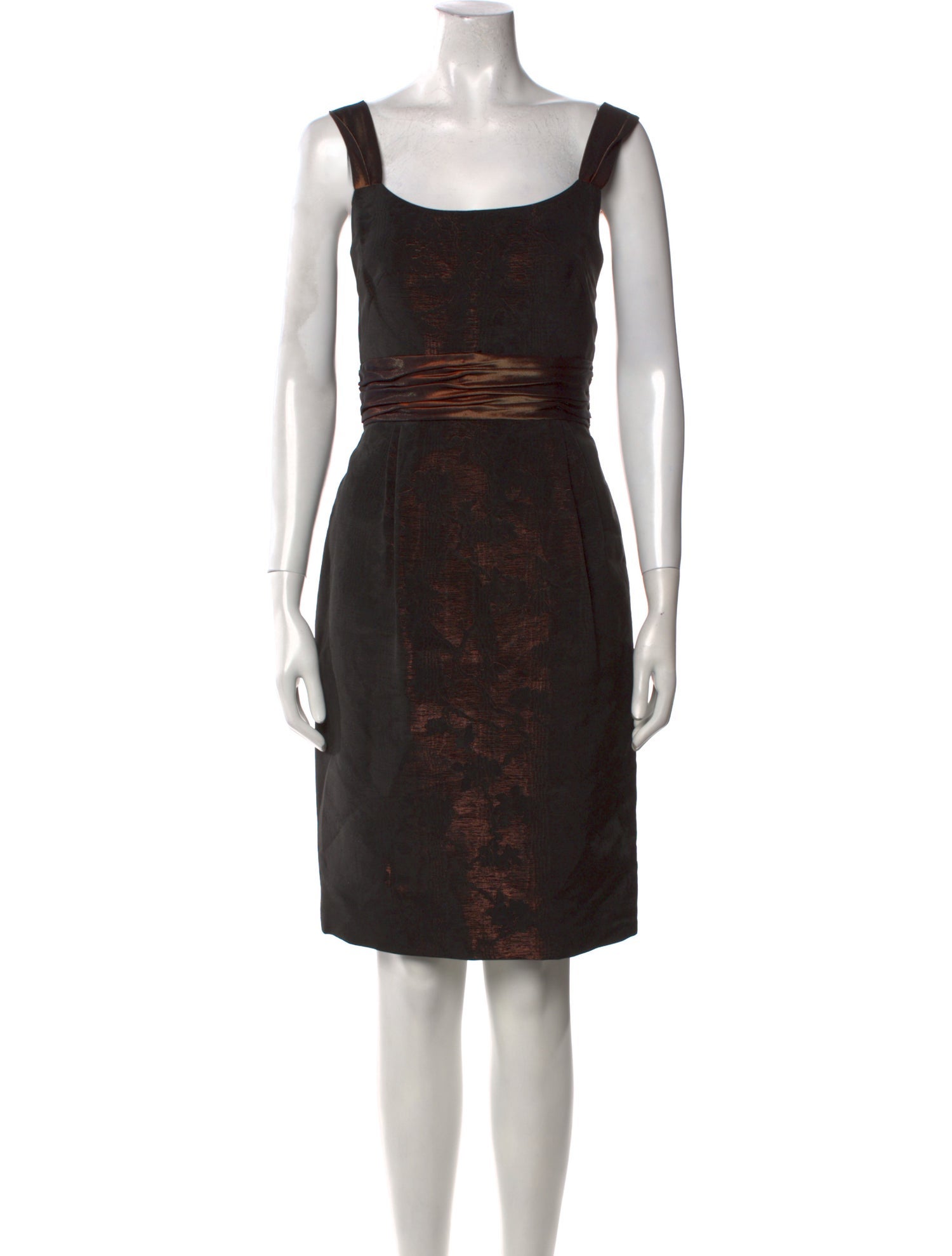 Badgley Mischka Printed Knee-Length Dress