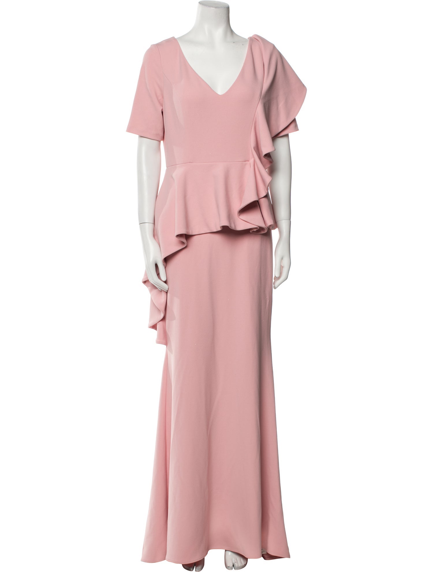 Badgley Mischka V-Neck Long Dress - Pink Dresses, Clothing - BAG71818 | The RealReal Badgley Mischka V-Neck Long Dress - Pink Dresses, Clothing - BAG71818 | The RealReal