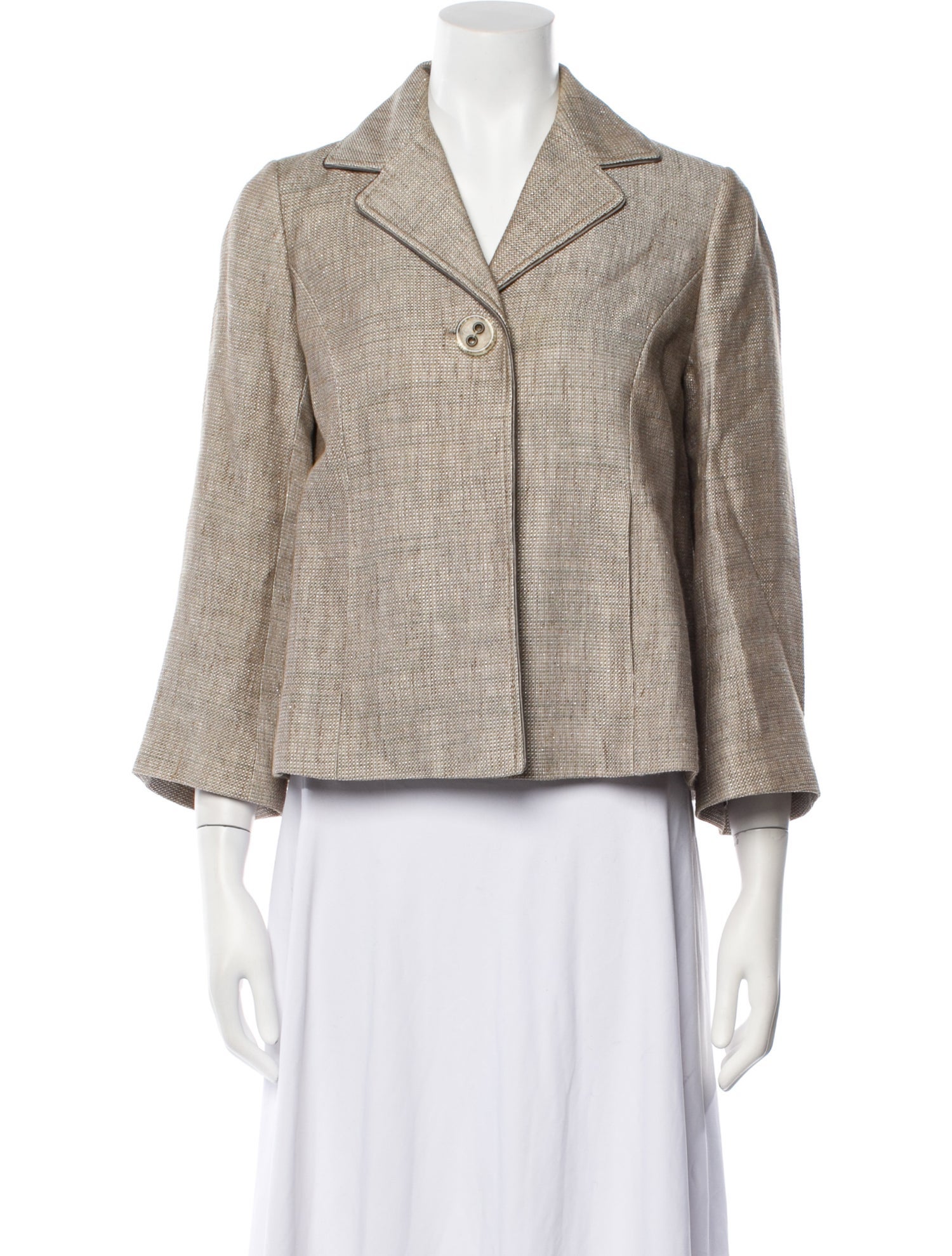 Badgley Mischka Tweed Pattern Blazer