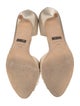 Badgley Mischka Satin Crystal Embellishments D'Orsay Pumps