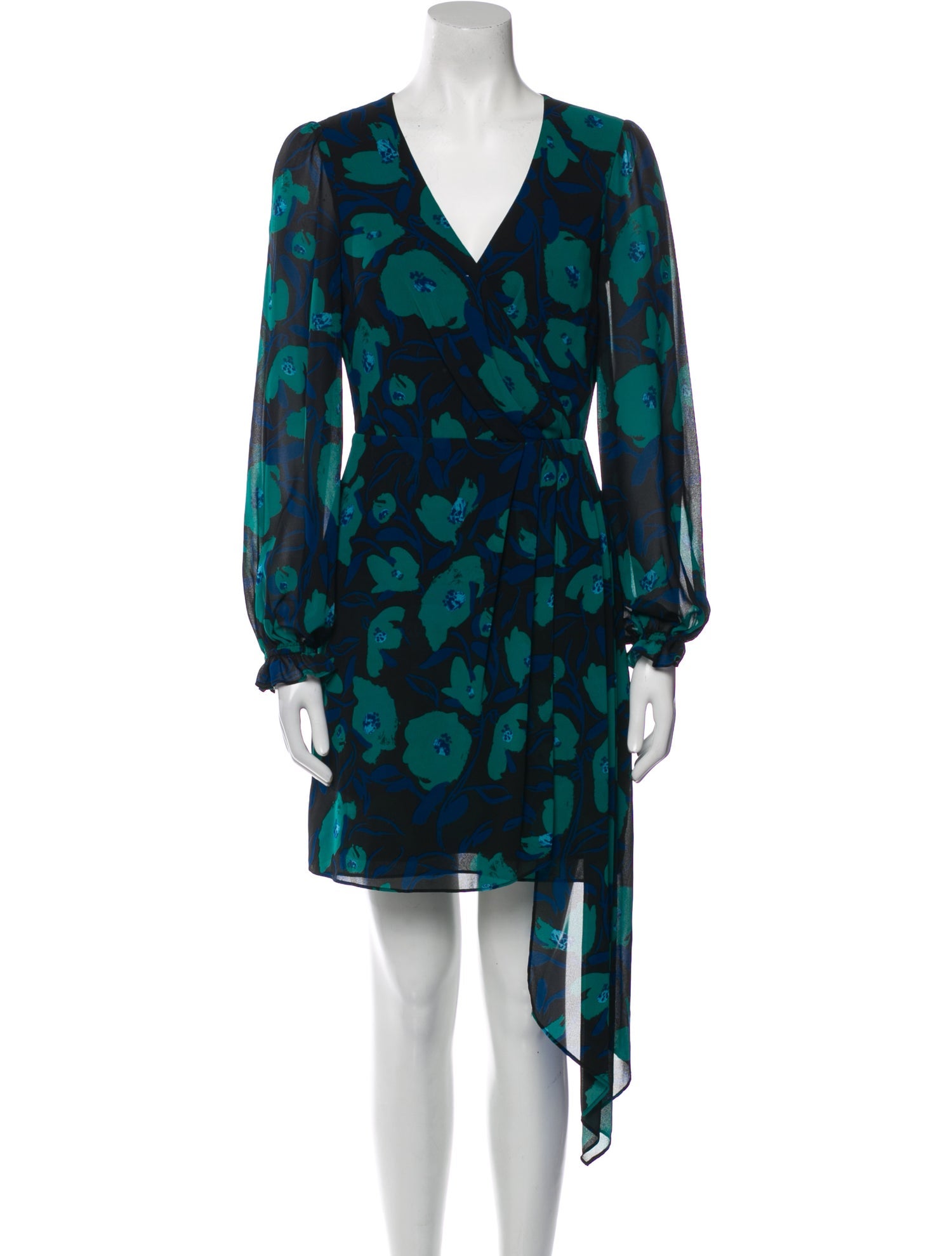 Badgley Mischka Floral Print Mini Dress