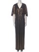 Badgley Mischka V-Neck Jumpsuit