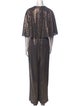 Badgley Mischka V-Neck Jumpsuit