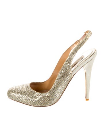 Badgley Mischka Pumps Glitter Slingback US 7.5 |