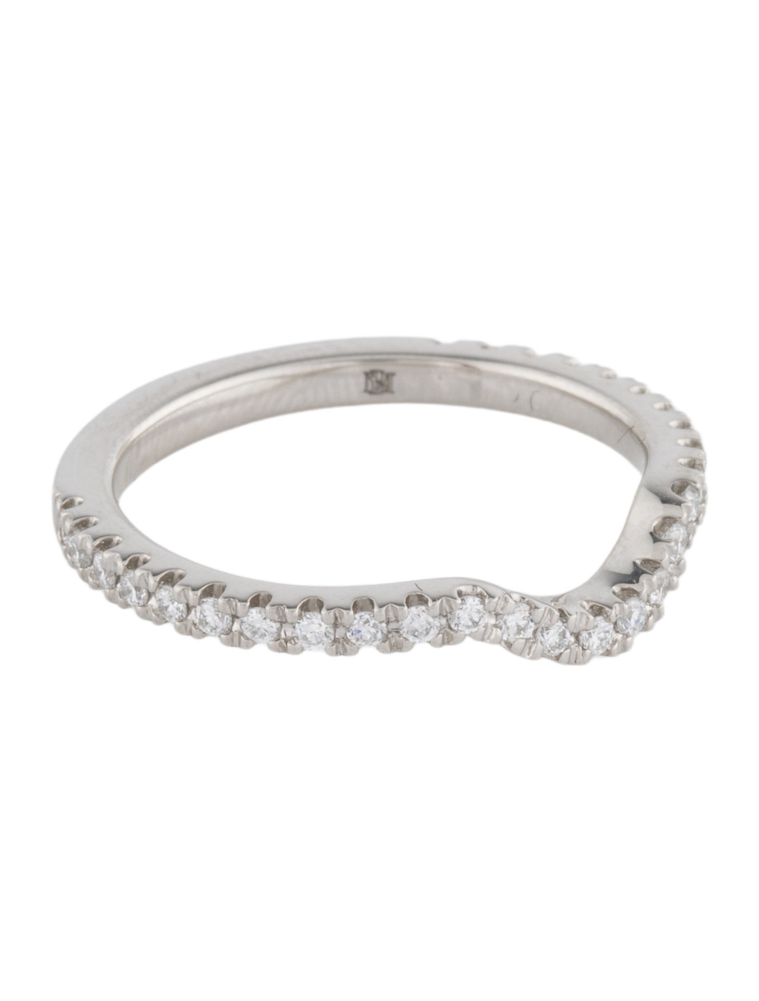 Badgley Mischka Platinum Lab-Grown Diamond Wedding Band