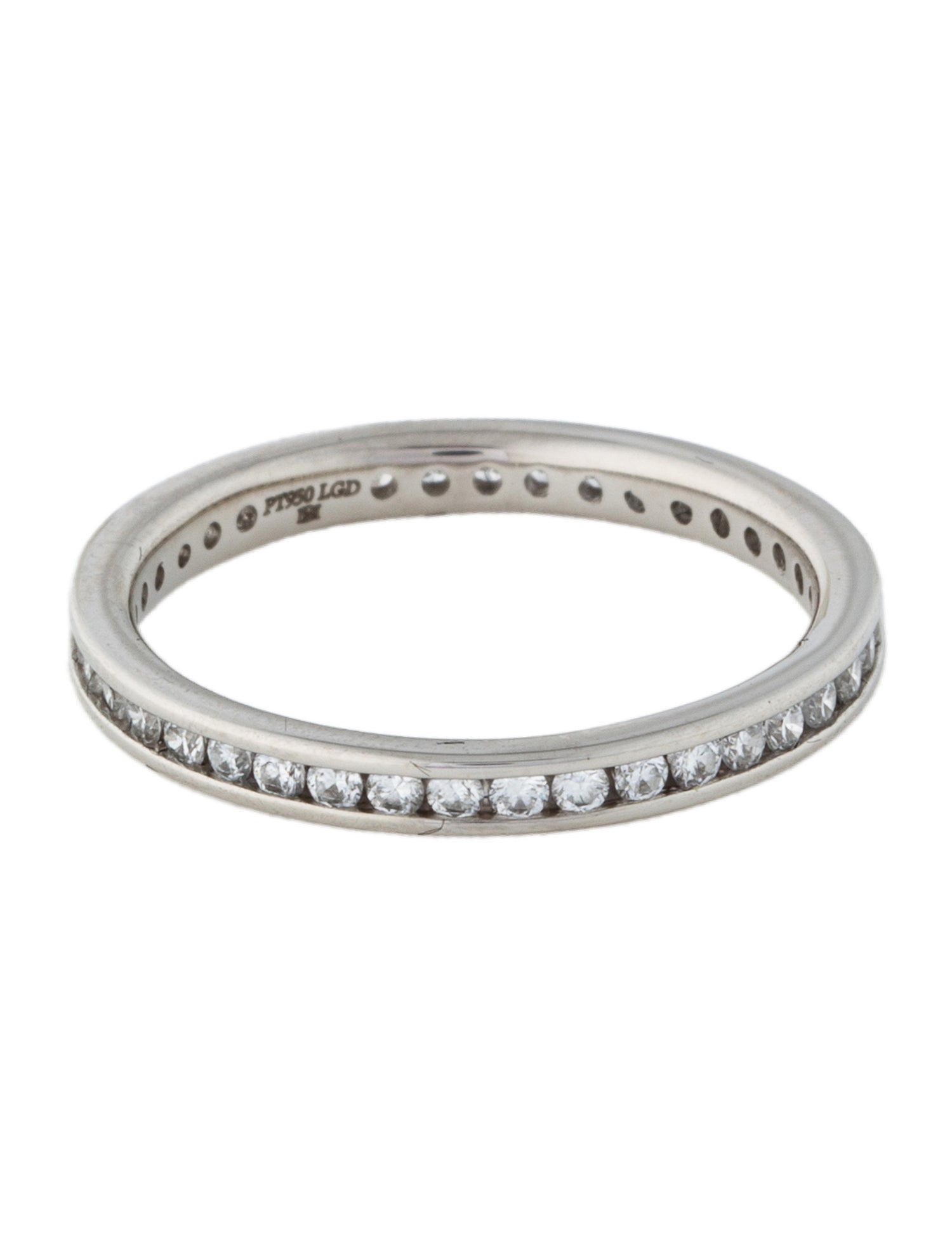 Badgley Mischka Platinum Lab-Grown Diamond Eternity Band